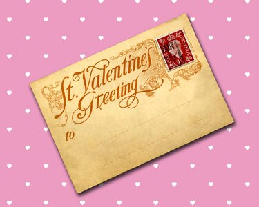Valentine's day valentine greetings. Free illustration for personal and commercial use.