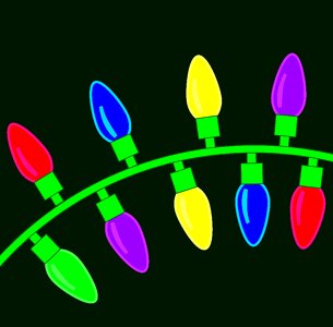 Bright colorful lights. Free illustration for personal and commercial use.