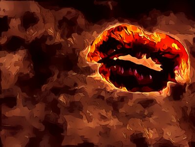 Lips sexy love. Free illustration for personal and commercial use.