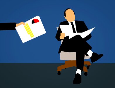 Agreement documents bank. Free illustration for personal and commercial use.
