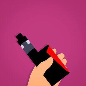 Nicotine cool cigarette. Free illustration for personal and commercial use.