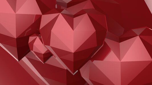 Abstract heart love. Free illustration for personal and commercial use.