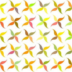 Pattern floral wave. Free illustration for personal and commercial use.