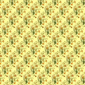 Decorative seamless yellow background. Free illustration for personal and commercial use.