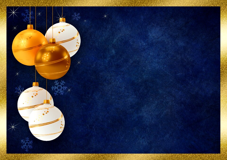 Christmas balls noble. Free illustration for personal and commercial use.