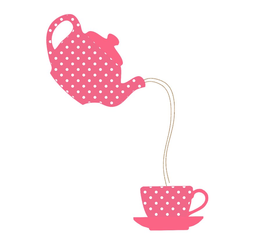 Pink white whimsy. Free illustration for personal and commercial use.