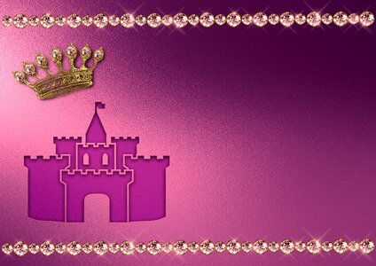 Crown princess pink. Free illustration for personal and commercial use.