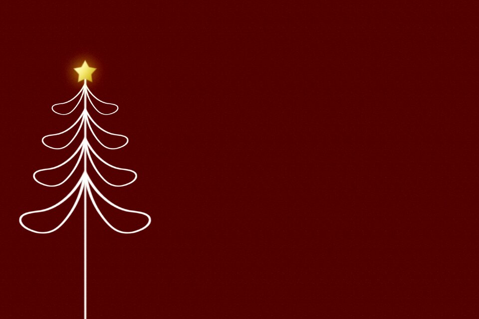 Congratulation merry christmas tree. Free illustration for personal and commercial use.