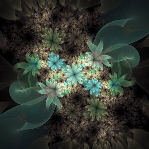 Floral fractals Free illustrations. Free illustration for personal and commercial use.