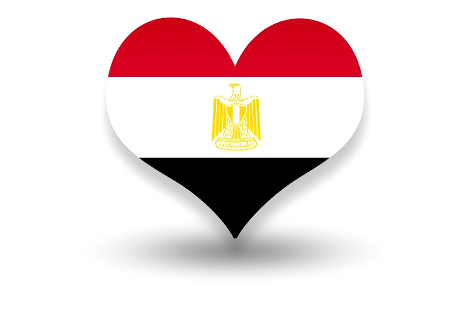 Egyptian flag egypt national flag. Free illustration for personal and commercial use.