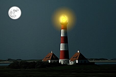 Beacon north sea nordfriesland. Free illustration for personal and commercial use.