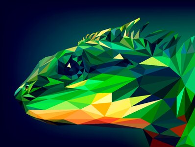 Art polygon illustration. Free illustration for personal and commercial use.