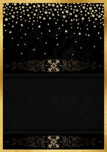 Frame floral black. Free illustration for personal and commercial use.