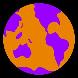 Earth world map. Free illustration for personal and commercial use.