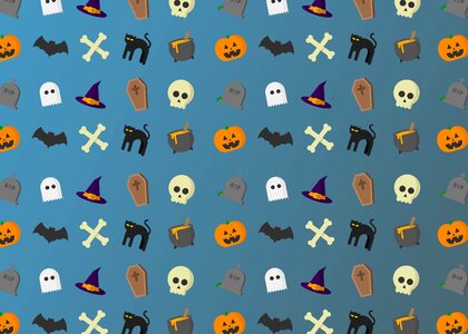 Pattern bat spooky. Free illustration for personal and commercial use.