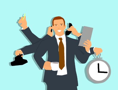 Time business sales occupation. Free illustration for personal and commercial use.