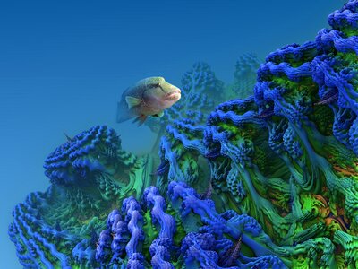 Underwater ocean color. Free illustration for personal and commercial use.