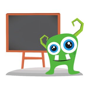 The classroom cute cartoon. Free illustration for personal and commercial use.