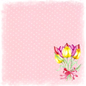 Background tulip tag. Free illustration for personal and commercial use.