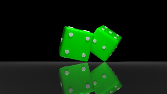 Gambling shape dice. Free illustration for personal and commercial use.