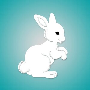 Animal rabbit cute. Free illustration for personal and commercial use.