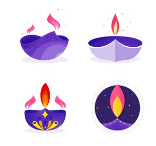 Deepavali celebration religion. Free illustration for personal and commercial use.