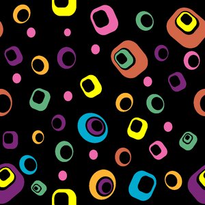60s 70s circles. Free illustration for personal and commercial use.