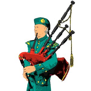 Human person musical instrument. Free illustration for personal and commercial use.