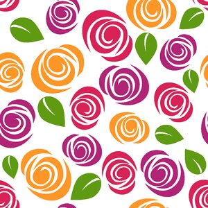 Roses pattern Free illustrations. Free illustration for personal and commercial use.