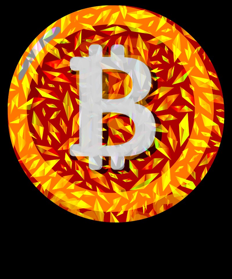 Cryptocurrency crypto currency coin. Free illustration for personal and commercial use.
