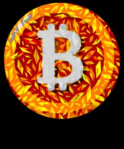 Cryptocurrency crypto currency coin. Free illustration for personal and commercial use.