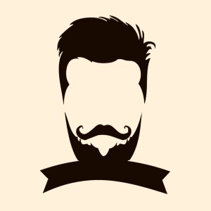Logo logo hipster face. Free illustration for personal and commercial use.