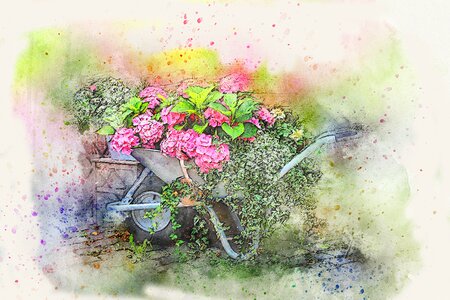 Abstract watercolor nature. Free illustration for personal and commercial use.