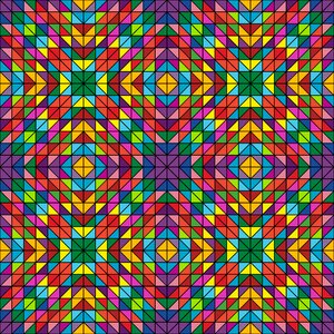 Triangle pattern kaleidoscope. Free illustration for personal and commercial use.