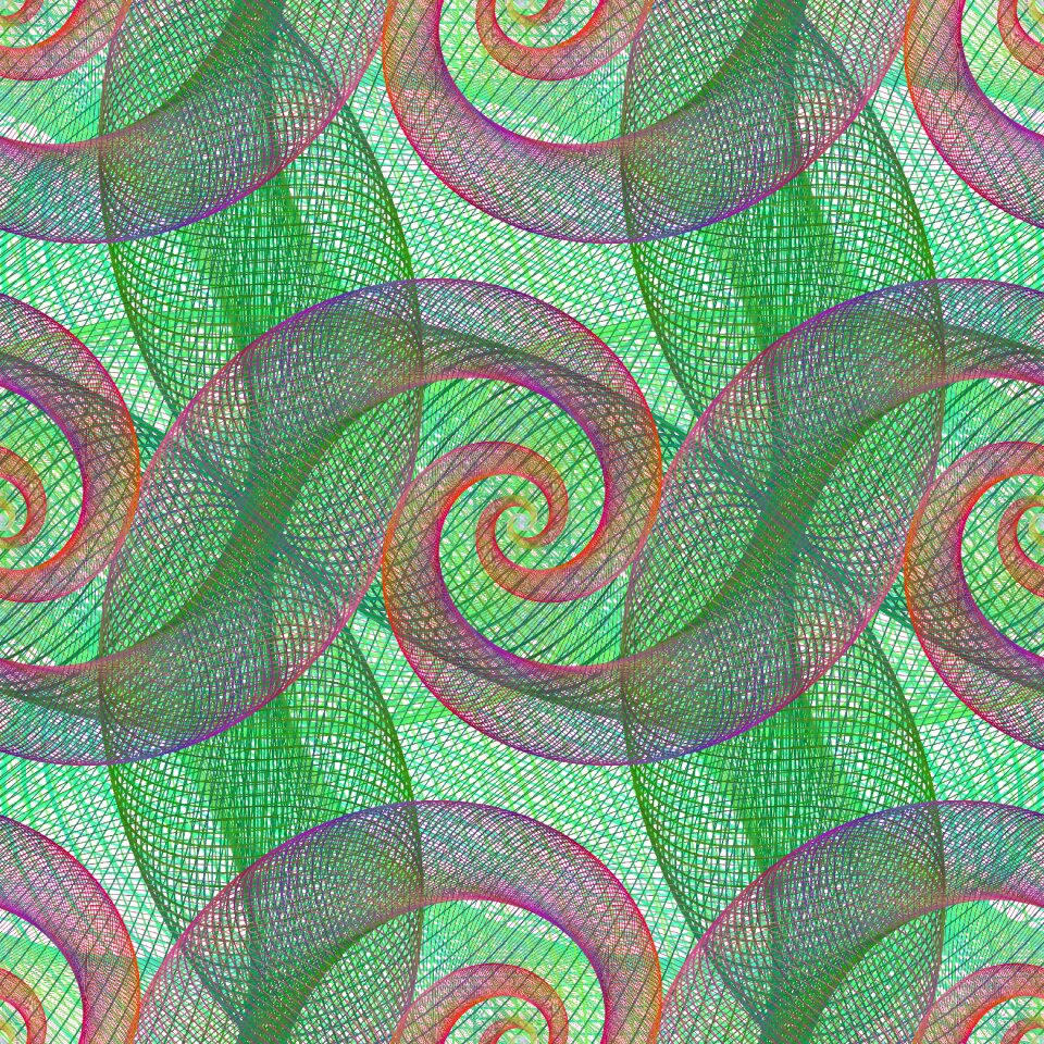 Spiral wire grid. Free illustration for personal and commercial use.