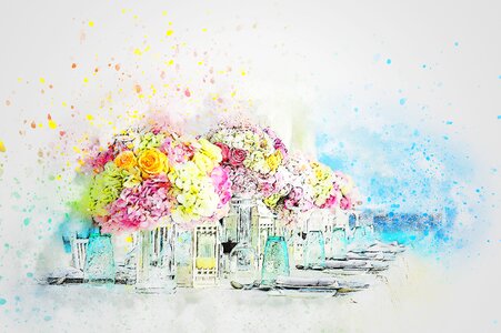 Art nature watercolor. Free illustration for personal and commercial use.
