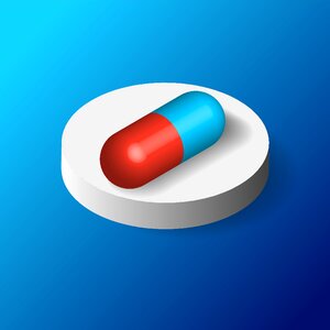 Icon tablets pharmacy. Free illustration for personal and commercial use.