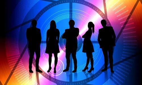 Network people professional. Free illustration for personal and commercial use.