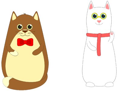 Vector fictional character cat. Free illustration for personal and commercial use.