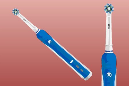 Cleaning toothpaste toothbrush. Free illustration for personal and commercial use.