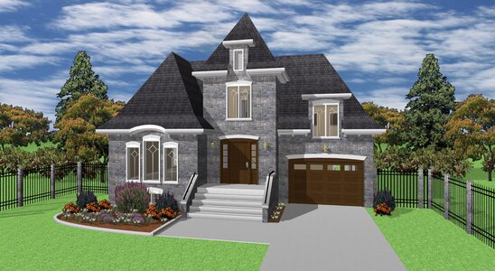 Home construction property. Free illustration for personal and commercial use.