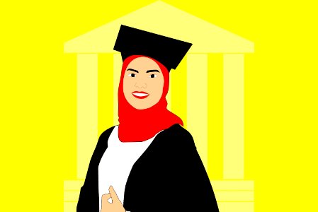 Graduation education college. Free illustration for personal and commercial use.
