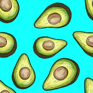 Healthy guacamole background. Free illustration for personal and commercial use.