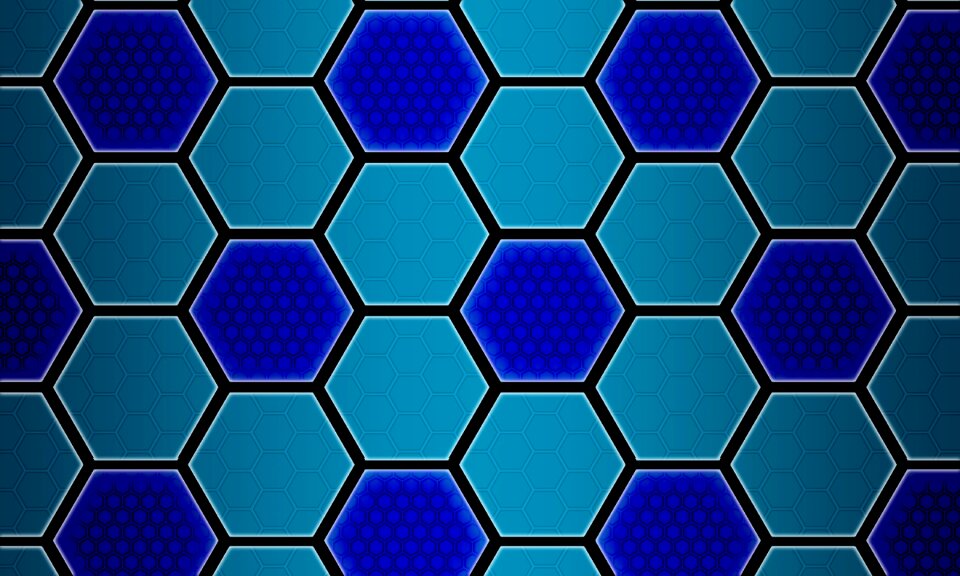 Mosaic geometry hexagonal. Free illustration for personal and commercial use.
