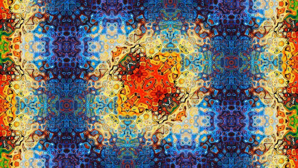 Border animation kaleidoscope. Free illustration for personal and commercial use.