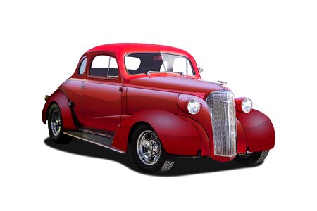 Automobile hotrod vehicle. Free illustration for personal and commercial use.