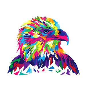 Eagle head design animal. Free illustration for personal and commercial use.