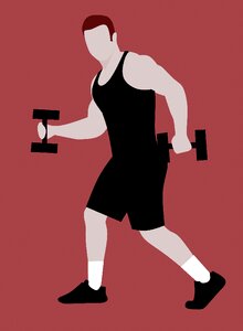 Diet athletic sport. Free illustration for personal and commercial use.
