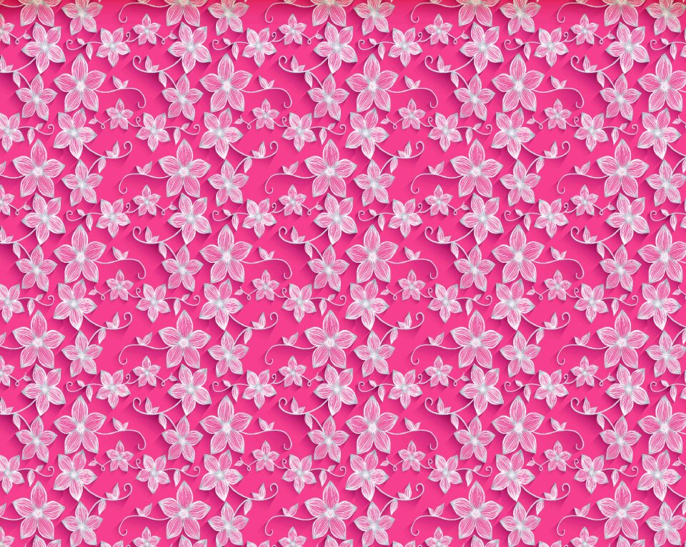 Paper pink floral. Free illustration for personal and commercial use.