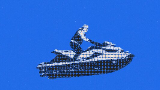 Boat water speedboat. Free illustration for personal and commercial use.